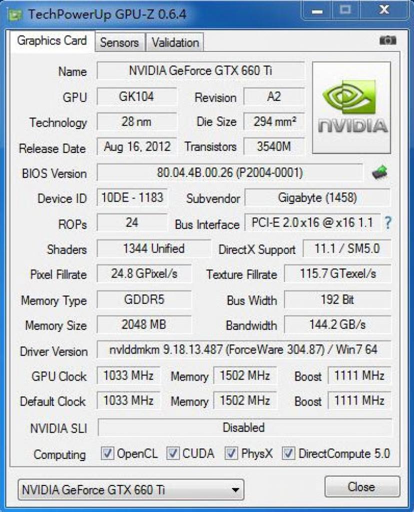 [16/08/2012] Gigabyte Geforce GTX 660 Ti mit Windforce 2X-Kühler (1)