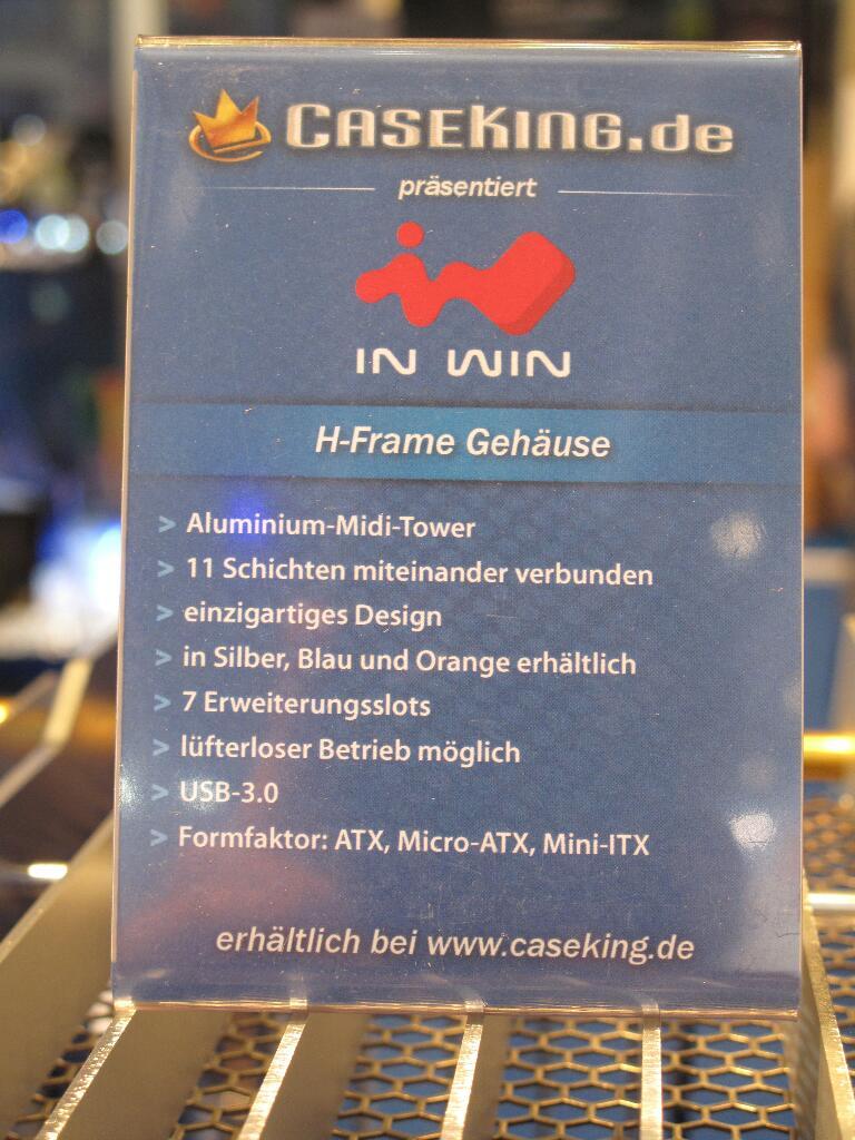 [16/08/2012] Krasses Gehäuse von In Win - Bilder von der Gamescom (1)