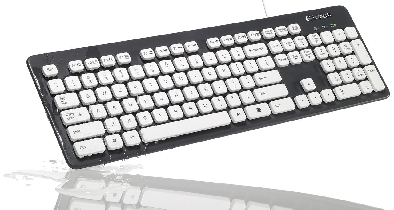 [22/08/2012] Logitech K310: Wasserfeste Tastatur mit USB-Anschluss
