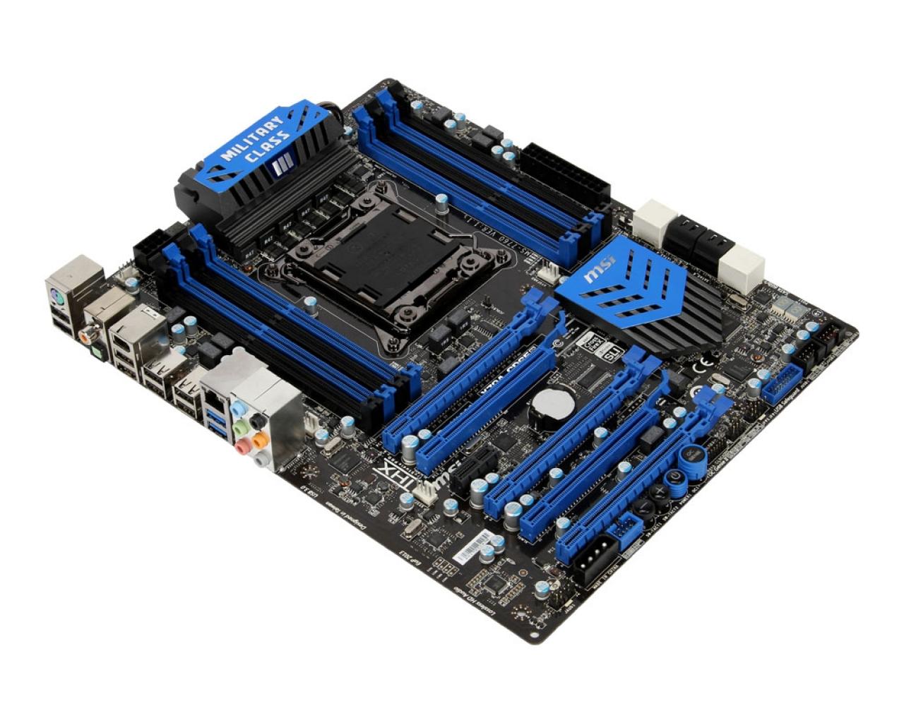 [08/08/2012] Das MSI X79A-GD65 (8D) ist mit allen wichtigen Funktionen und Schnittstellen ausgestattet und nimmt viele Erweiterungskarten auf (250 Euro)