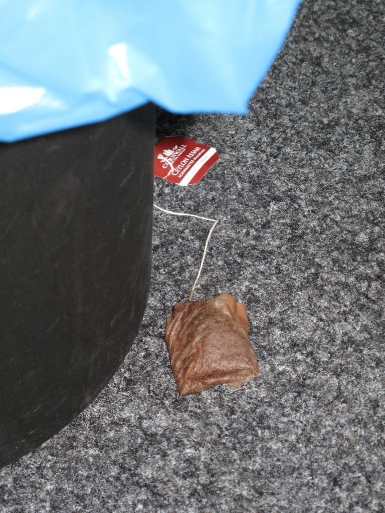 [10/08/2012] Auch die Arbeit bei PCGH fordert so manches Opfer. Diese Woche hat es ein bemitleidenswerter Teebeutel Marke Ceylon Assam leider nicht in seine letzte Ruhestätte geschafft. Wir werden seiner in der nächsten Kaffepause gedenken.