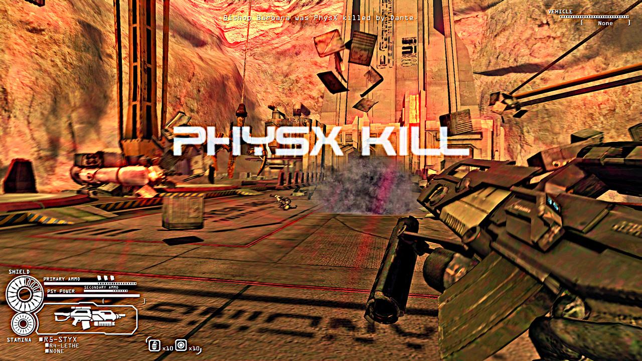 [10/08/2012] Cellfactor - das Demospiel schlechthin für Ageias Physx-PPUs.