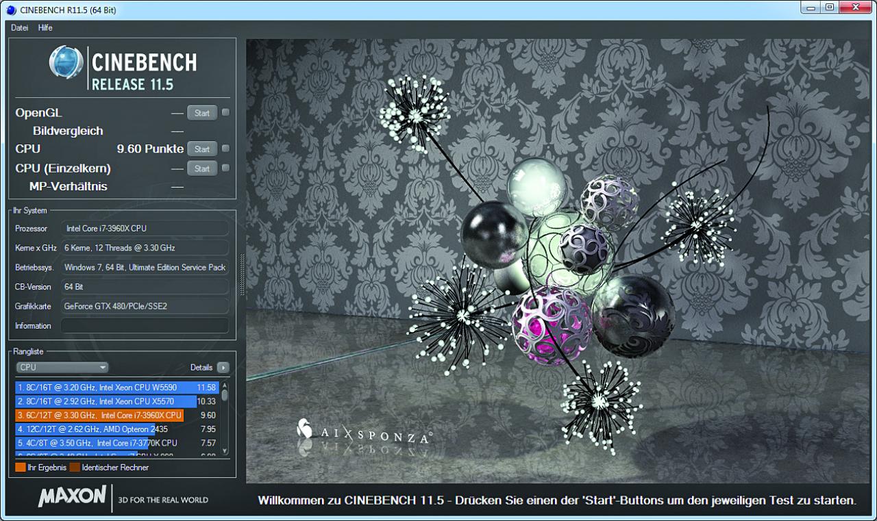 [08/08/2012] Wenn Sie viel mit Video- und Bildbearbeitung zu tun haben, dann ist ein sehr schneller Mehrkernprozessor wichtig - aber auch die Grafikkarte, da gerade Photoshop und Co. viele GPU-beschleunigte Funktionen und Filter anbieten