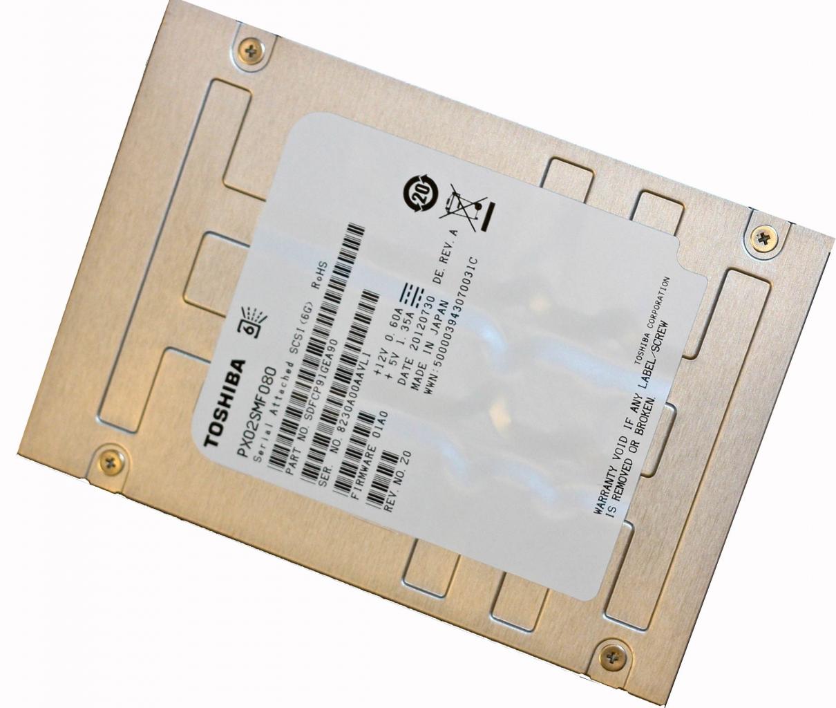 [22/08/2012] Toshiba PX-Serie: Neue Enterprise-SSDs mit bis zu 1,6 Terabyte