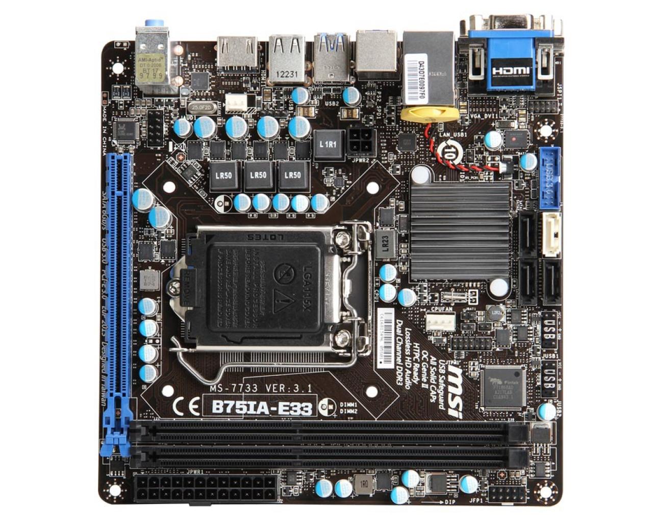 [14/08/2012] MSI - neues Mini-ITX-Mainboard B75IA-E33 (2)