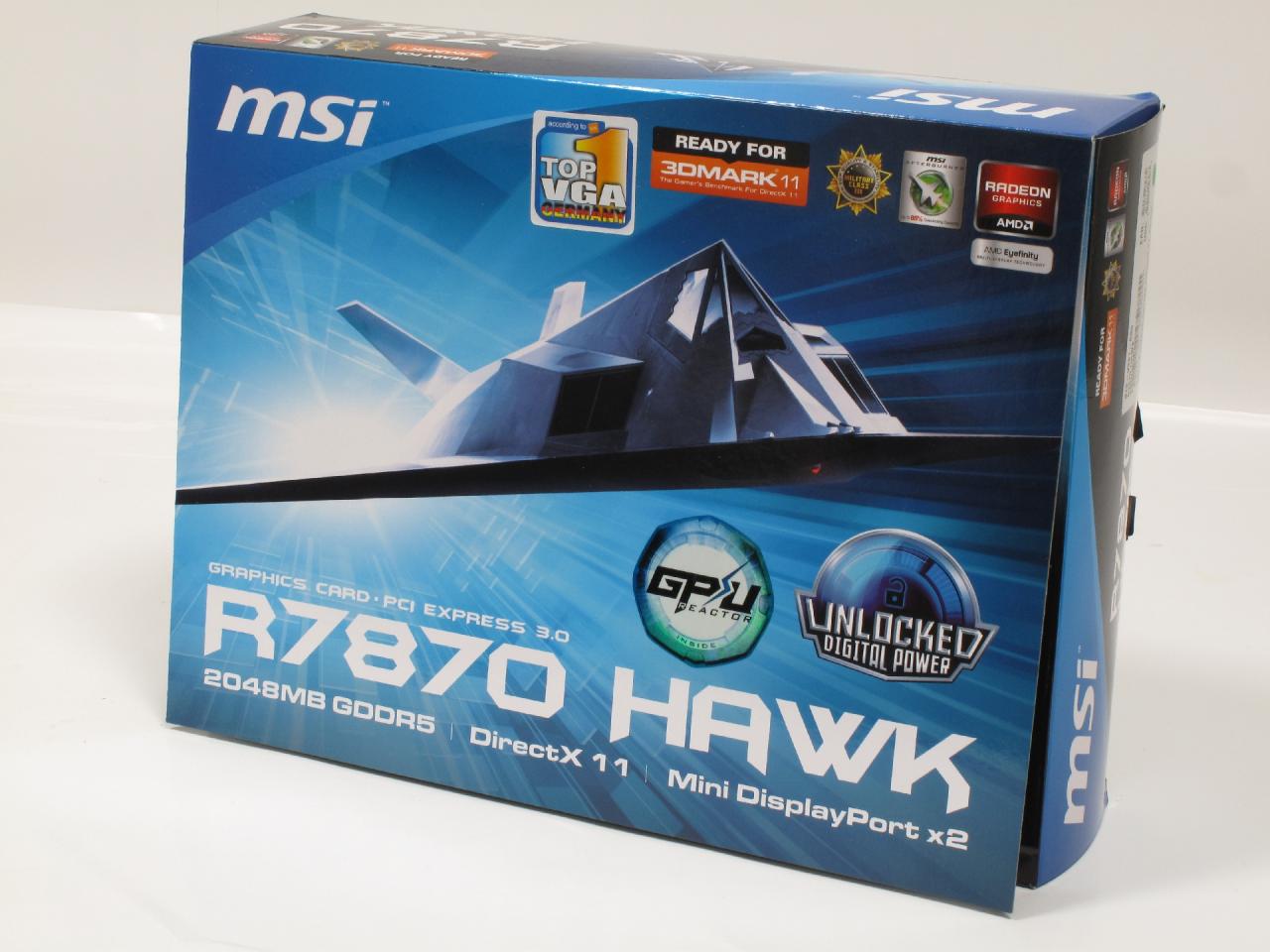 [09/08/2012] MSI Radeon HD 7870 Hawk mit GPU-Reaktor (1)