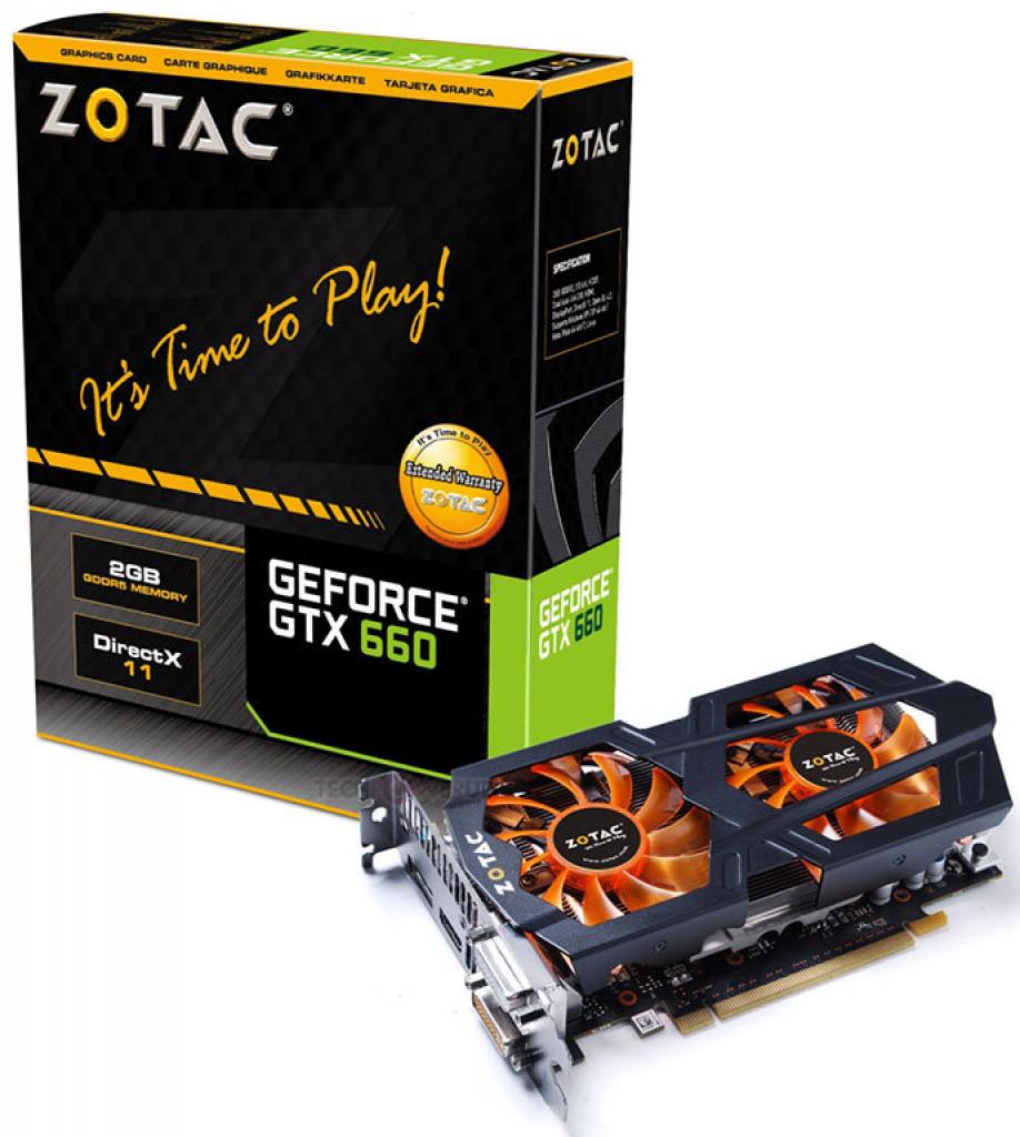 [13/09/2012] Zotac Geforce GTX 660 (TOP) - Das TOP-Modell kommt mit OC von 1.072/1.137/3.054MHz.