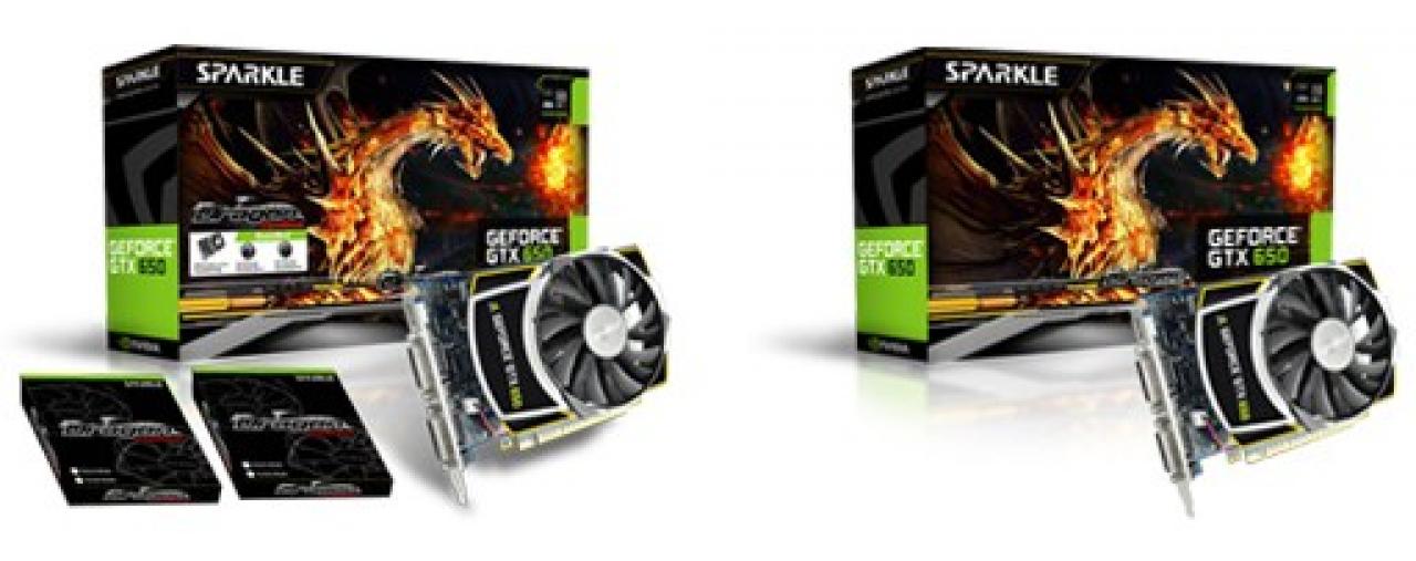 [13/09/2012] Sparkle Geforce GTX 650 OC Dragon Cyclone. Die OC-Fassung hat 1.124/2.800 MHz.