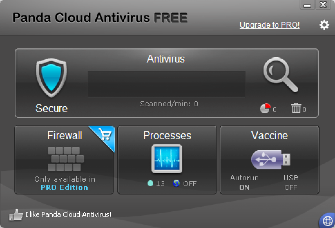 [17/09/2012] Consumer Platz 19: Panda Cloud Antivirus FREE V1.5.2/2.0.0 (122636) - Schutzpunktzahl: 4,0 Reparaturpunktzahl: 3,0 Bedienbarkeitspunktzahl: 4,5 Gesamtpunktzahl: 11,5 Zertifikat: ja