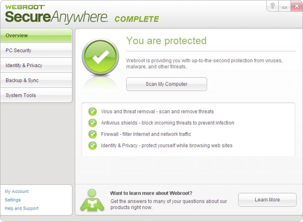 [17/09/2012] Consumer Platz 10: Webroot SecureAnywhere Complete 8.0 (122643) - Schutzpunktzahl: 5,5 Reparaturpunktzahl: 4,0 Bedienbarkeitspunktzahl: 4,0 Gesamtpunktzahl: 13,5 Zertifikat: ja