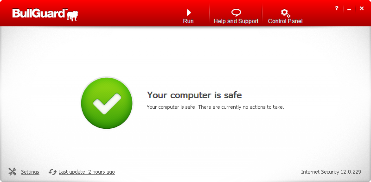 [17/09/2012] Consumer Platz 09: BullGuard Internet Security 12.0 (122697) - Schutzpunktzahl: 6,0 Reparaturpunktzahl: 3,0 Bedienbarkeitspunktzahl: 5,0 Gesamtpunktzahl: 14,0 Zertifikat: ja
