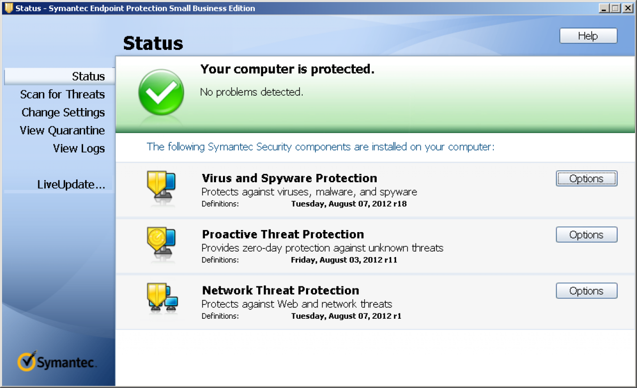 [17/09/2012] Business Platz 05: Symantec Endpoint Protection 12.1 (122764) - Schutzpunktzahl: 4,5 Reparaturpunktzahl: 3,5 Bedienbarkeitspunktzahl: 5,5 Gesamtpunktzahl: 13,5 Zertifikat: ja