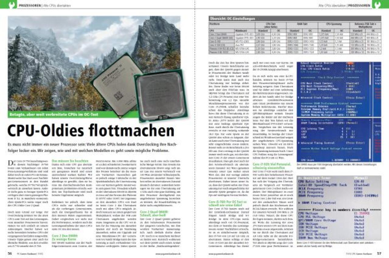 [26/09/2012] PCGH 11/2012: CPU-Oldies übertakten