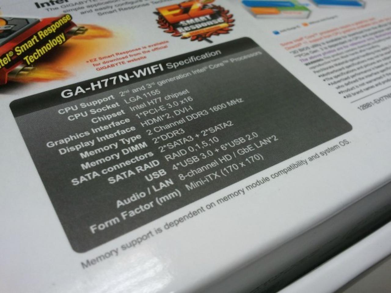 [09/09/2012] Gigabyte H77N-WiFi Mini-ITX mit Wireless-Display-Technik und Dual-LAN abgelichtet (1) (2)