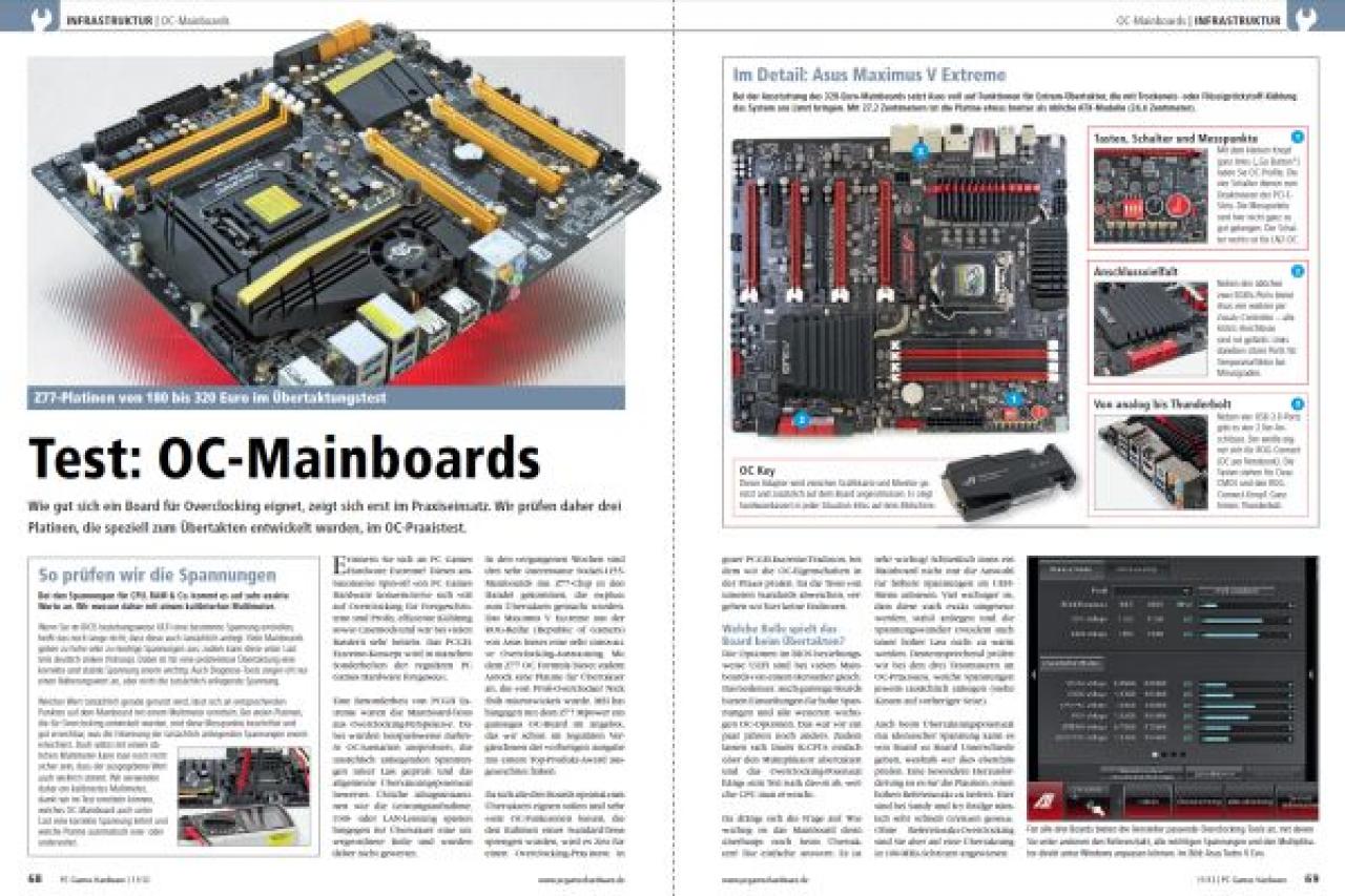 [26/09/2012] PCGH 11/2012: OC-Mainboards im Test