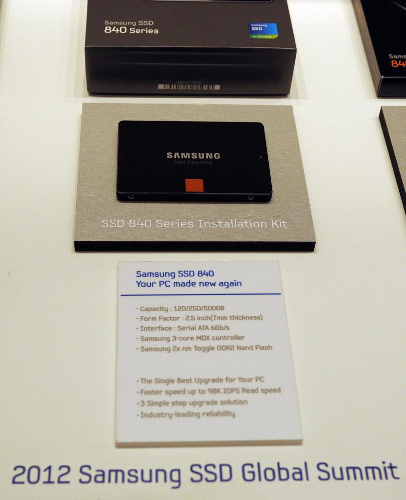 [24/09/2012] Samsung SSD 840 Installation Kit at SSD Global Summit 2012