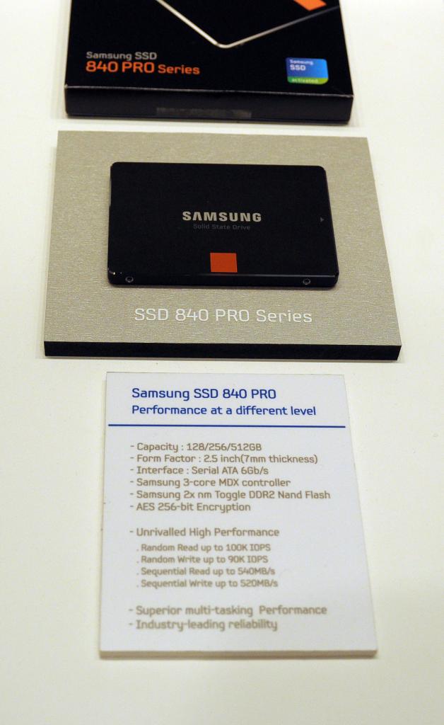 [24/09/2012] Samsung SSD 840 Pro at SSD Global Summit 2012 mit Spezifikationen