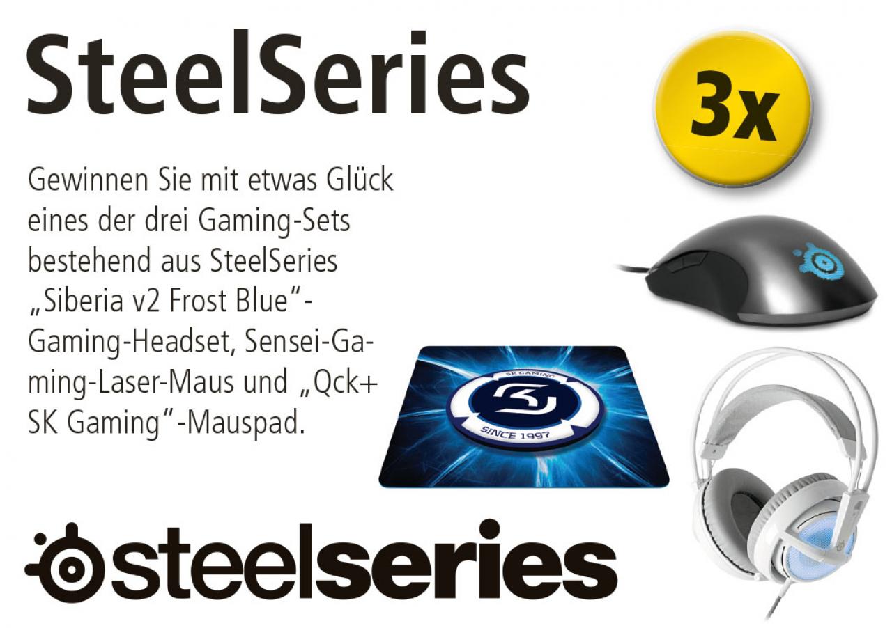 [25/09/2012] Gewinnen Sie mit etwas Glück eines der drei Gaming-Sets bestehend aus SteelSeries 