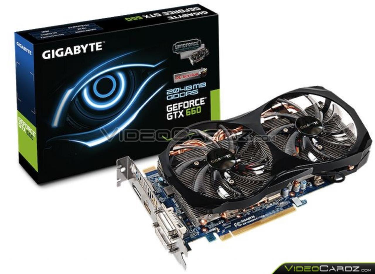 [11/09/2012] Übertaktete Gigabyte Geforce GTX 660 mit Windforce-2X-Kühler gesichtet (1)