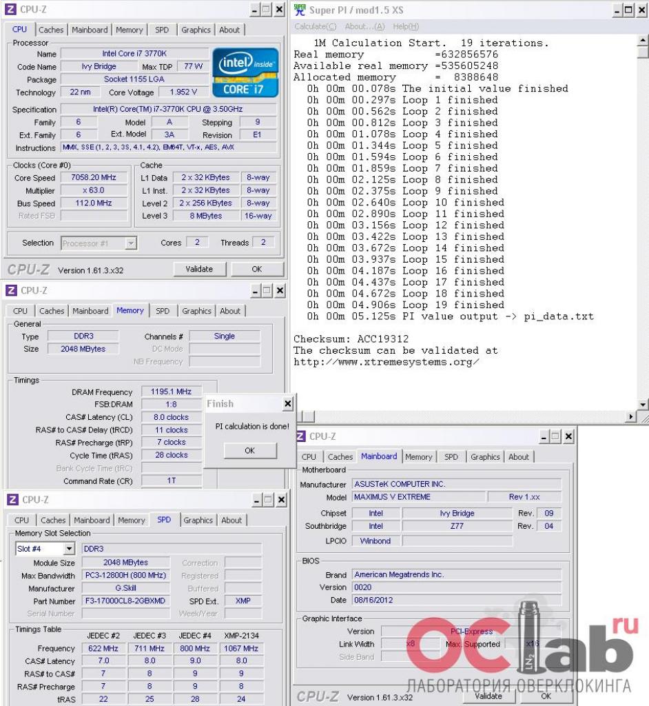 [21/09/2012] Super Pi 1M in 5,125 Sekunden