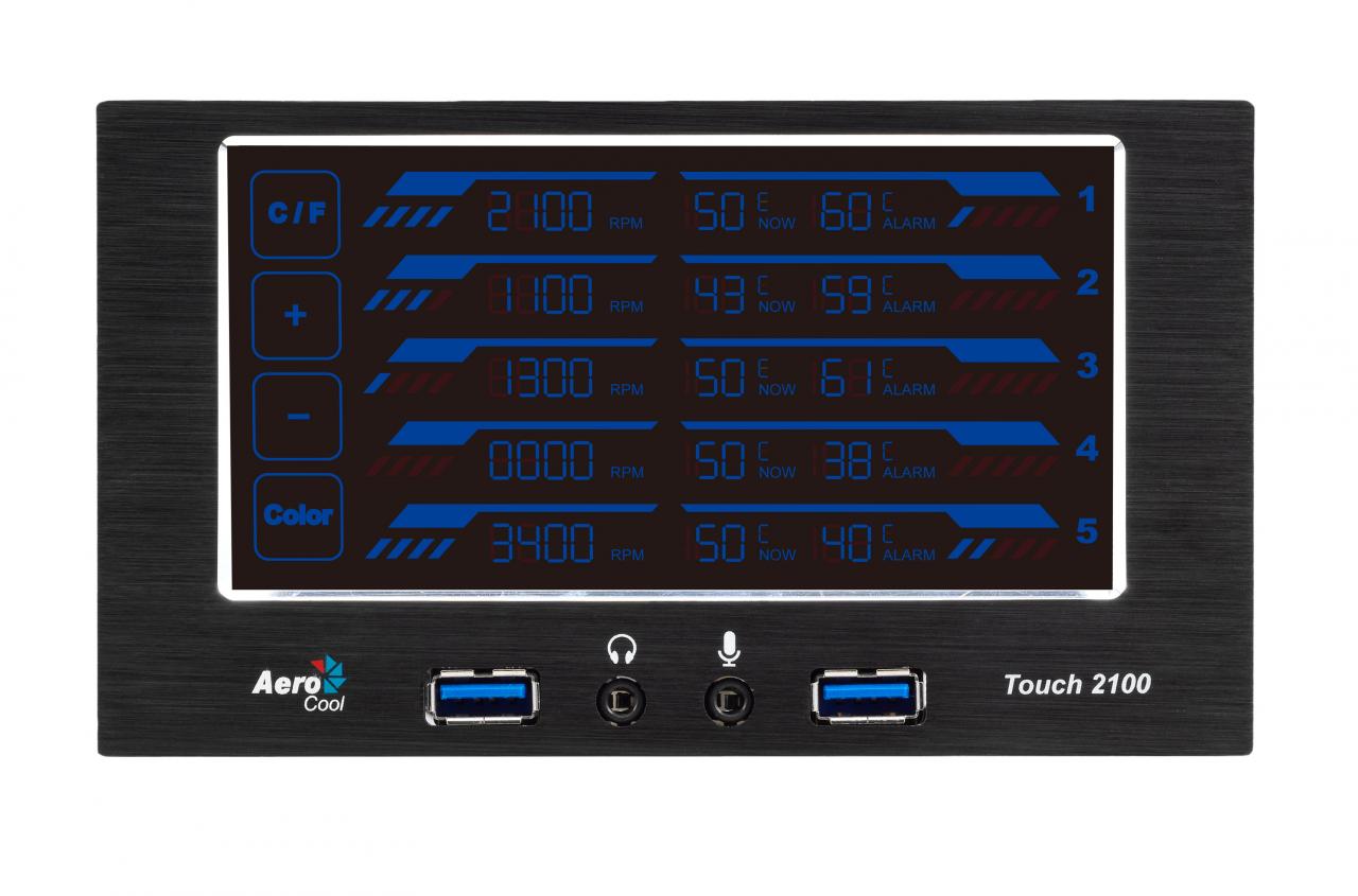 [26/09/2012] Aerocool stellt Touch-2100-Lüftersteuerung offiziell vor (1)