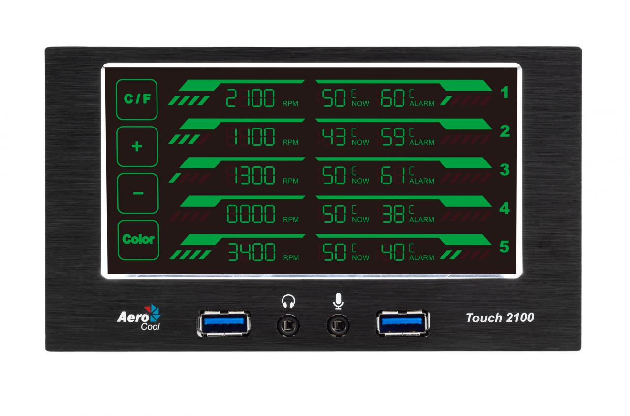 [26/09/2012] Aerocool stellt Touch-2100-Lüftersteuerung offiziell vor (2)