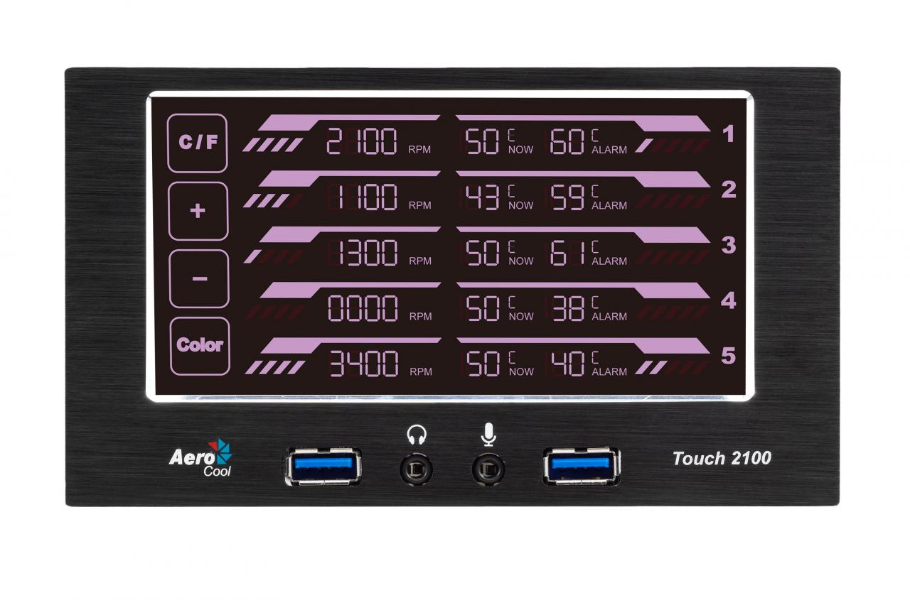 [26/09/2012] Aerocool stellt Touch-2100-Lüftersteuerung offiziell vor (3)