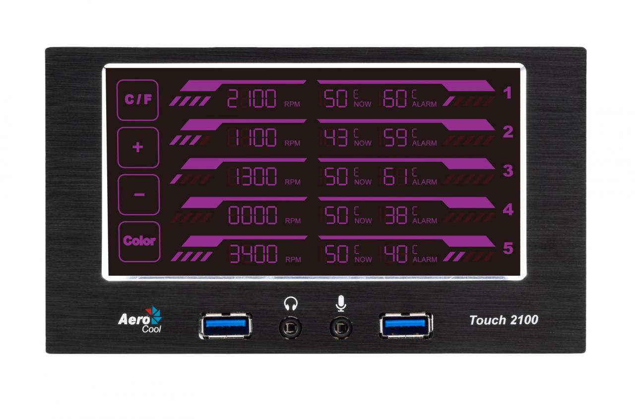 [26/09/2012] Aerocool stellt Touch-2100-Lüftersteuerung offiziell vor (4)