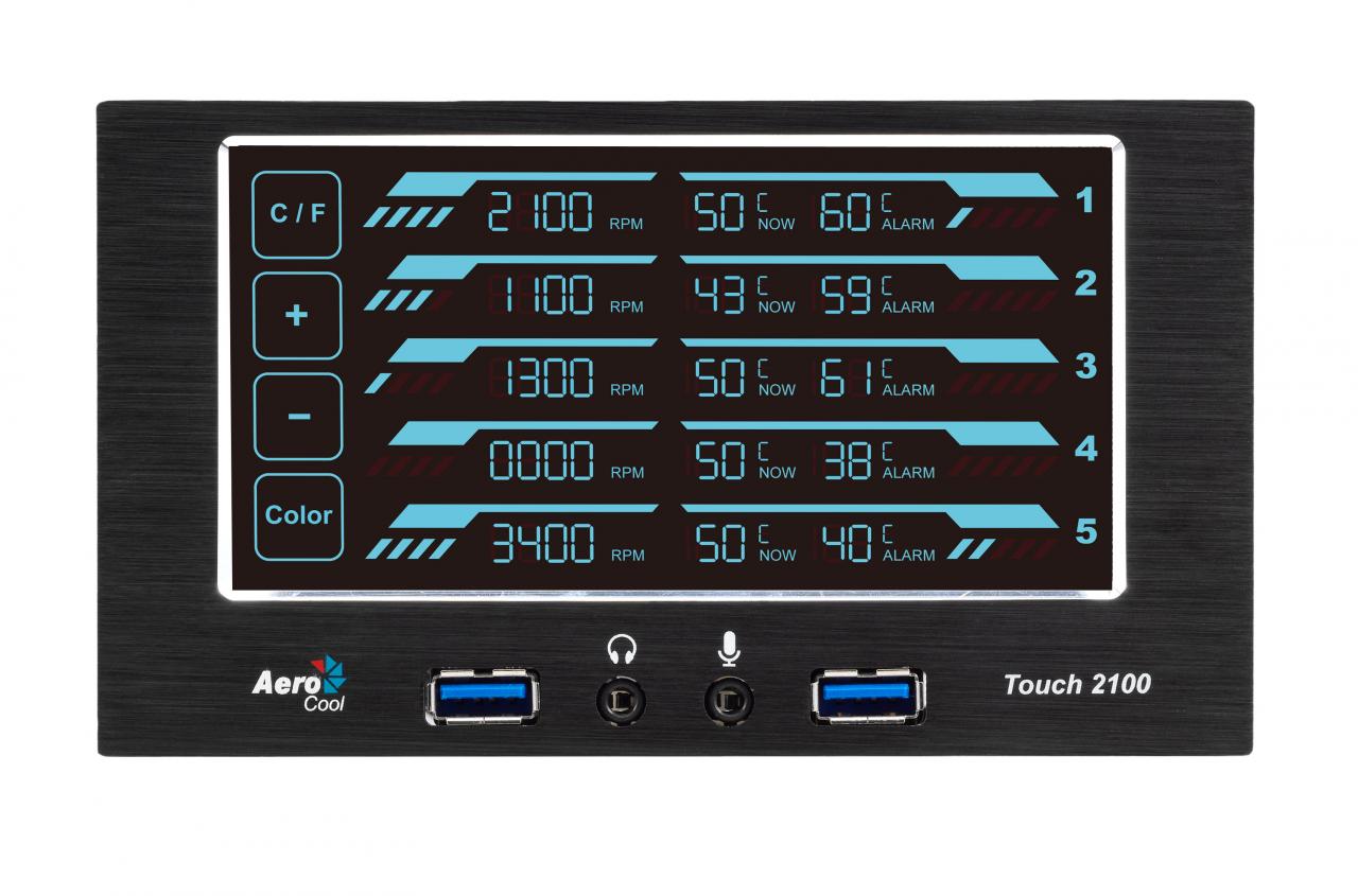 [26/09/2012] Aerocool stellt Touch-2100-Lüftersteuerung offiziell vor (6)