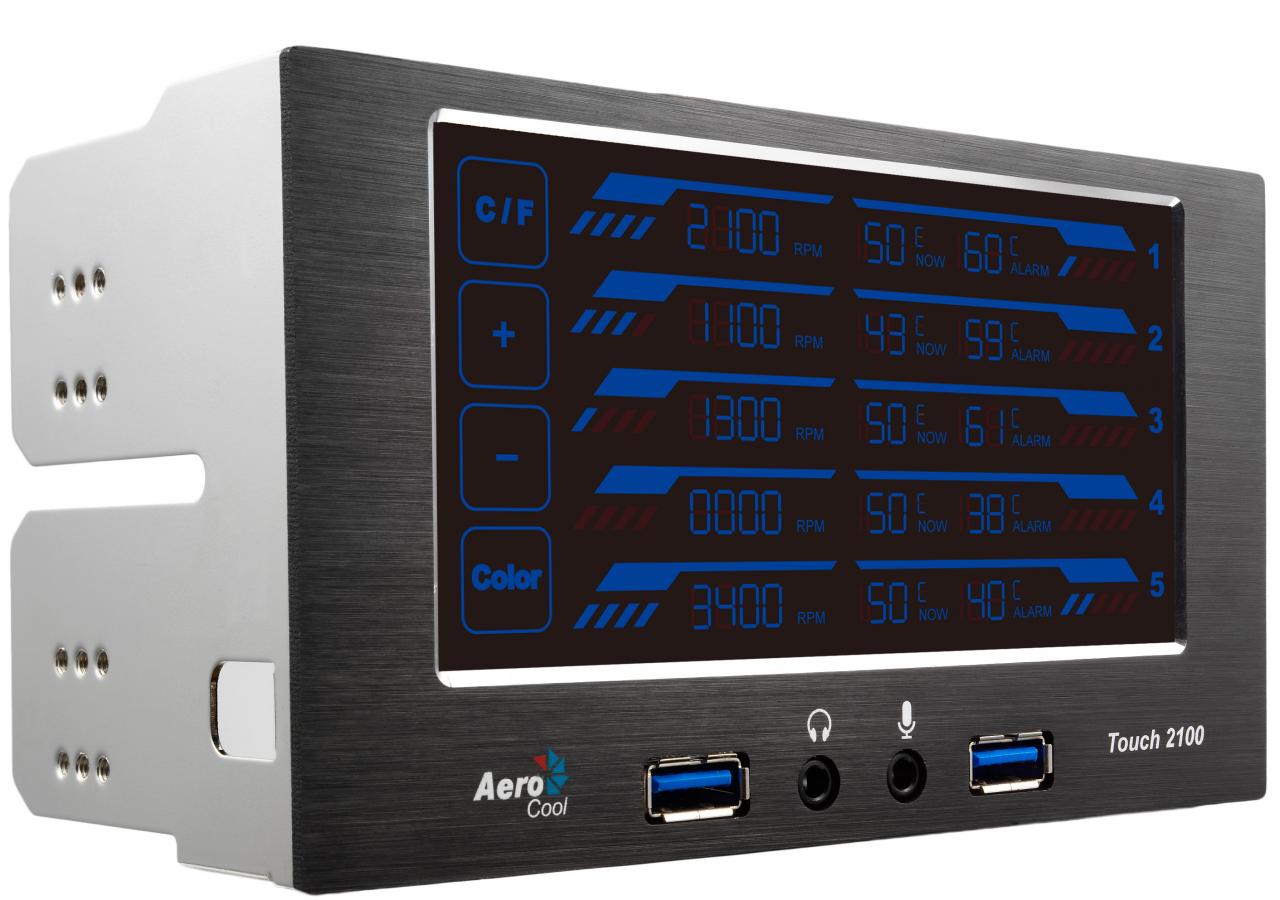 [26/09/2012] Aerocool stellt Touch-2100-Lüftersteuerung offiziell vor (9)
