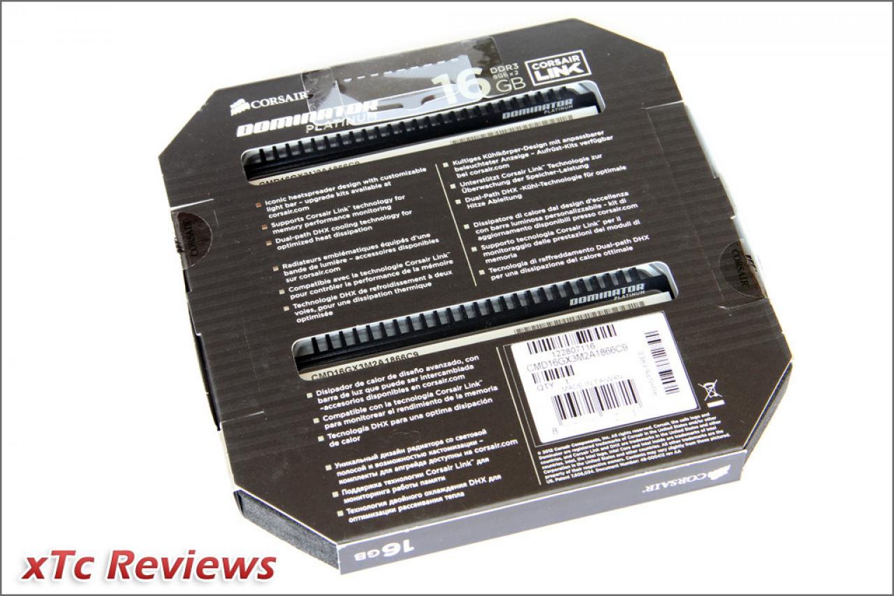 [03/09/2012] Corsair Dominator Platinum DDR3-1866 CL9: Luxuriöses 16-GiByte-Kit im PCGHX-Check (2)