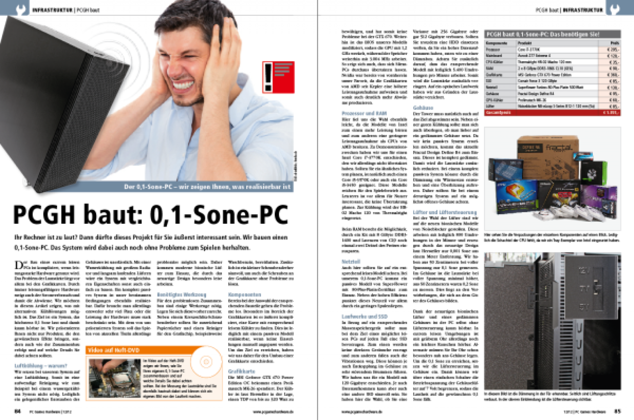 [30/10/2012] Artikel 0,1-Sone-PC in PCGH 12/2012