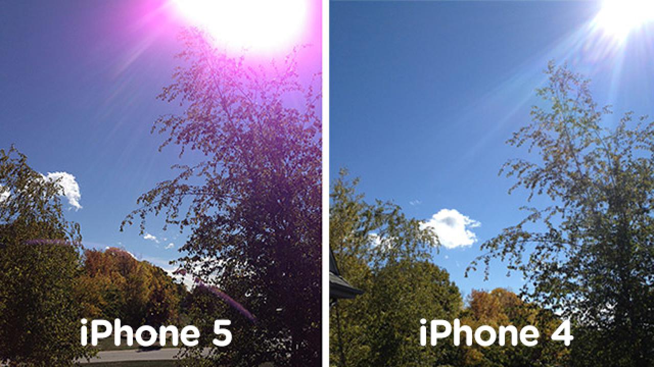 [03/10/2012] Laut Apple ist der Farbstich, der beim iPhone 4 nicht auftritt, beim iPhone 5 normal. (2)