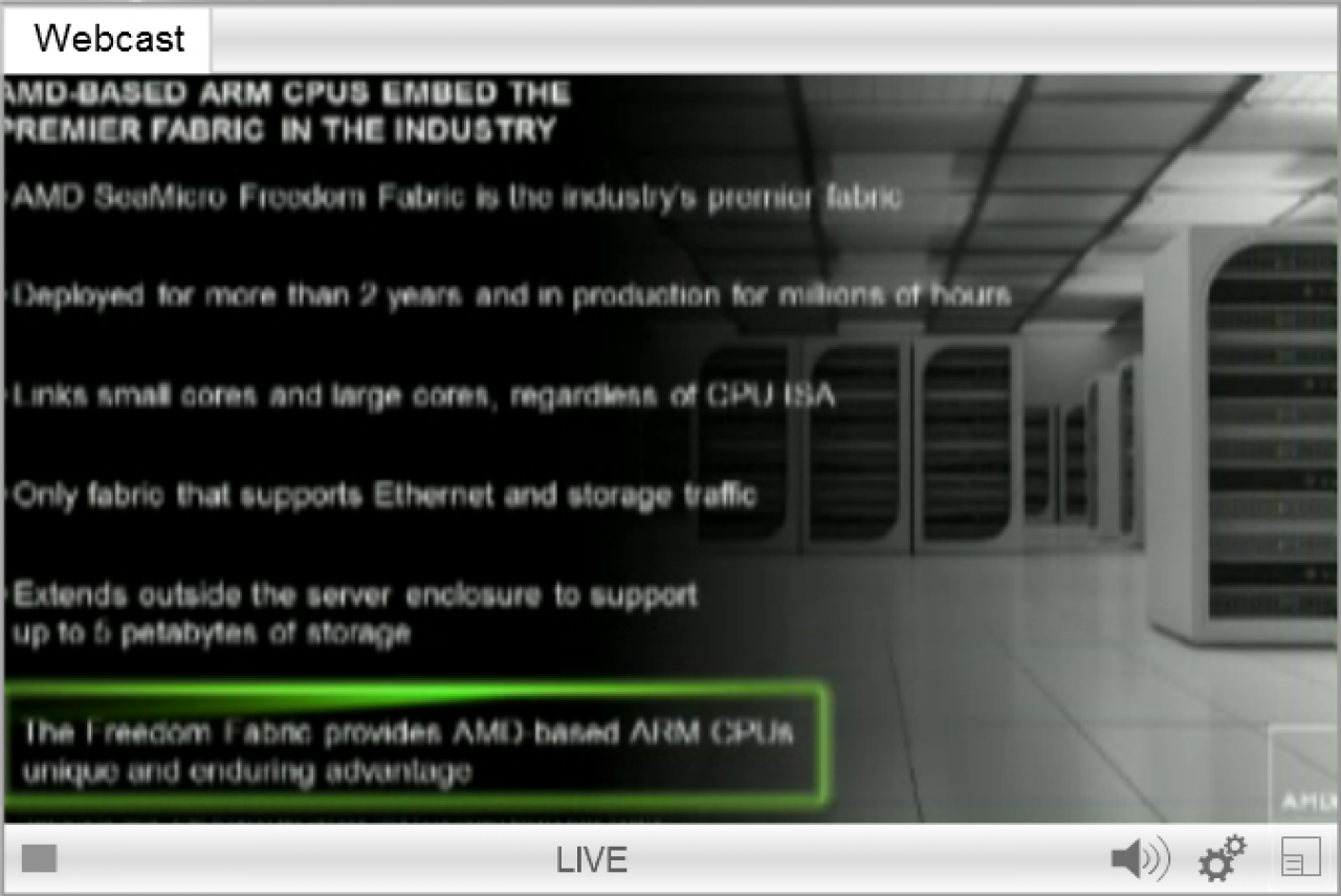 [29/10/2012] AMD bietet ab 2014 ARM-basierte 64-Bit-Opterons für Server an (12)