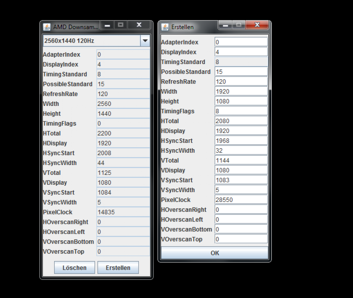 [30/10/2012] AMD Downsampling-GUI: Hiermit tragen Radeon-Besitzer die Downsample-Auflösungen ein.