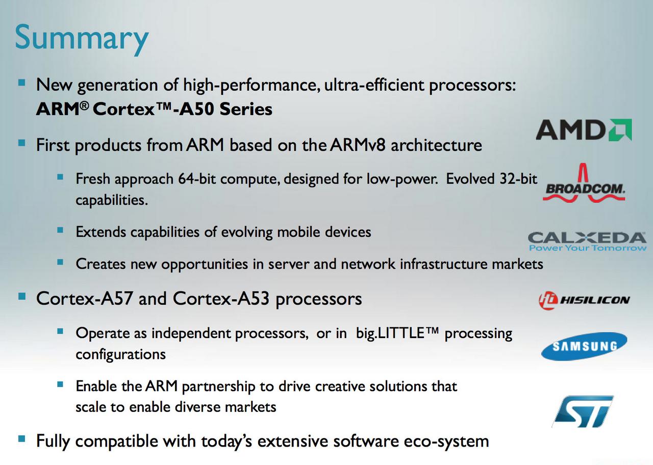 [31/10/2012] Cortex-A50 und Cortex-A53 vorgestellt: Erstmals ARMv8-CPU-Kerne mit 64-Bit-Unterstützung