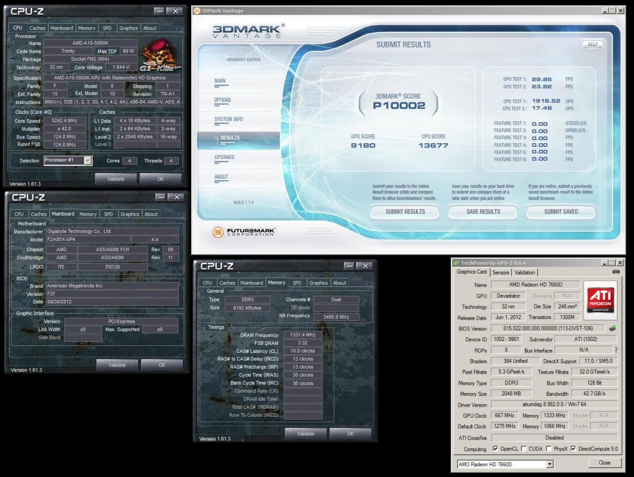 [19/10/2012] A10-5800K: P10000 Punkte im 3D Mark Vantage geknackt - neuer Weltrekord (1)