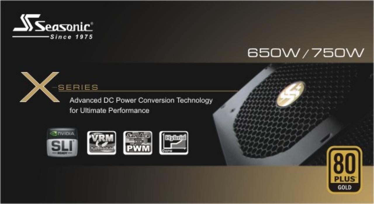 [16/10/2012] Seasonic veröffentlicht neue Netzteile der X-Serie mit 650 und 750 Watt