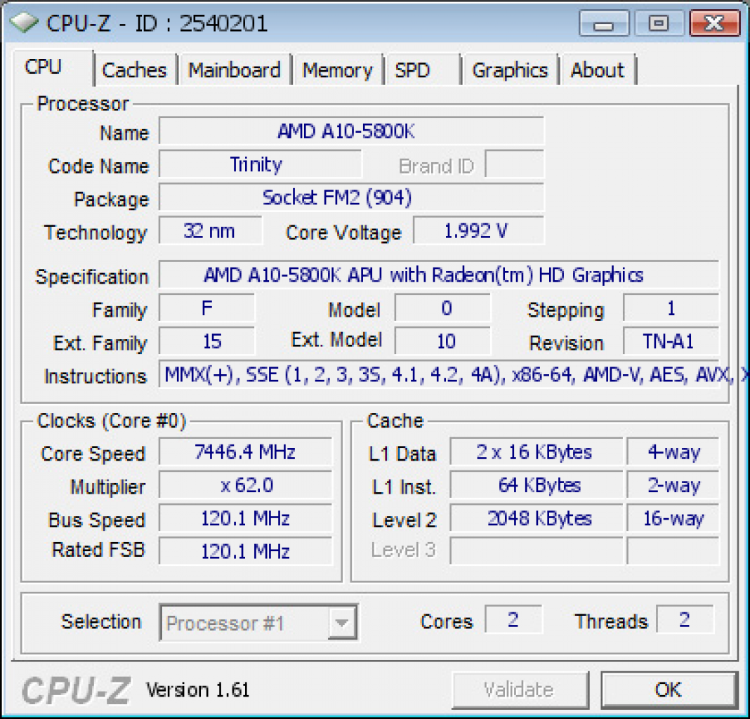 [12/10/2012] Neuer Overclocking-Rekord für AMDs neue Trinity-APU A10-5800K: 7,446 GHz (3)