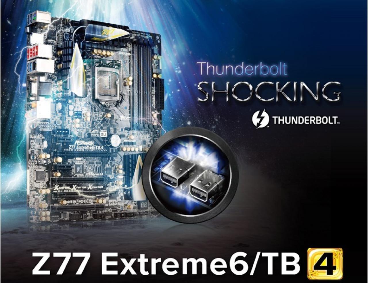[27/10/2012] Asrock stellt Z77 Extreme 6/TB4 mit zwei Thunderbolt-Ports vor. (1)