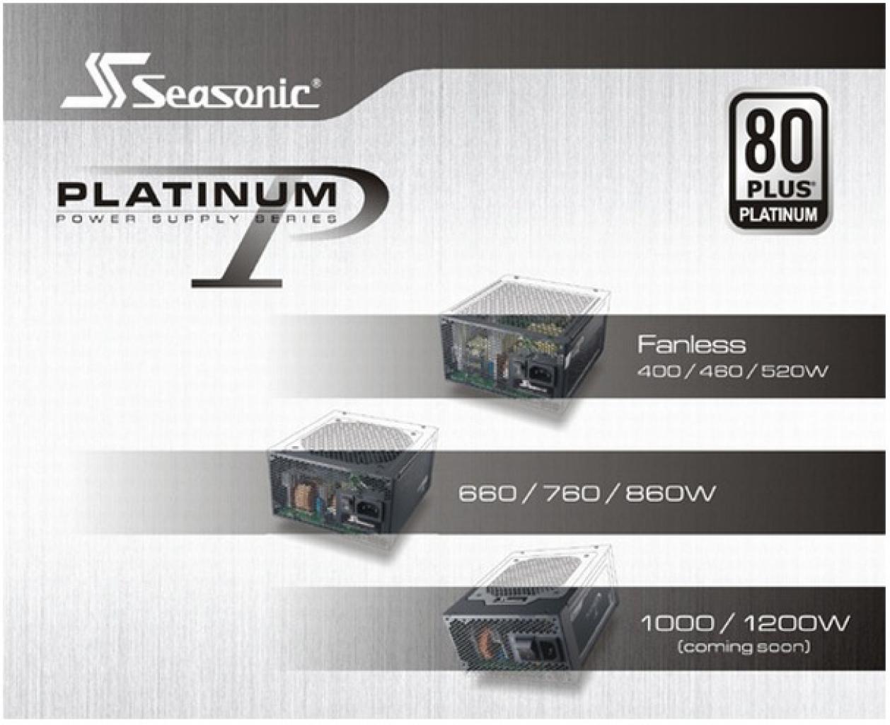 [14/10/2012] Netzteile: Seasonic erweitert Platinum-Serie mit passiven Modellen