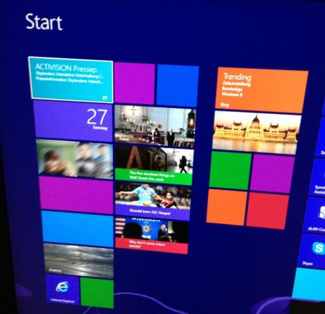 [31/10/2012] Leere Kacheln bei Windows 8 - Microsoft benennt mögliche Fehlerquellen (1)