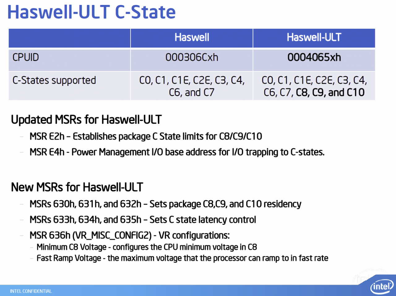[12/11/2012] Intel gibt weitere Details zu Haswell-CPUs bekannt - stromsparenderer Idle-Modus und Lynx-Point-Chipsatz (2)