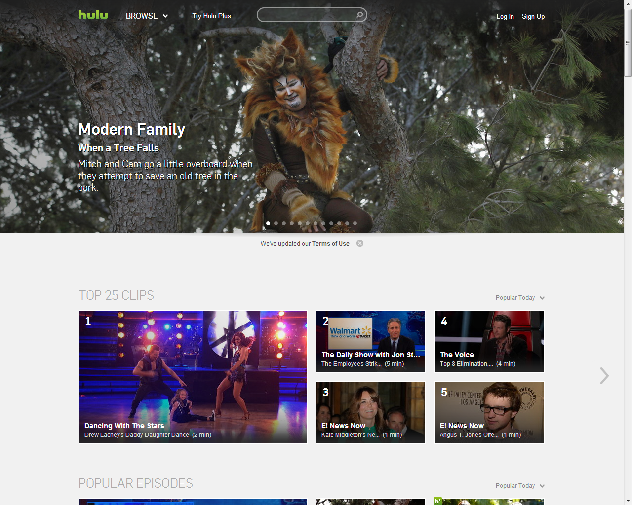 [29/11/2012] Alternativen zu Youtube: Hulu - Weltweit bekannt durch die vielen Serien, allerdings nur mit Proxy-Server nutzbar. Klick