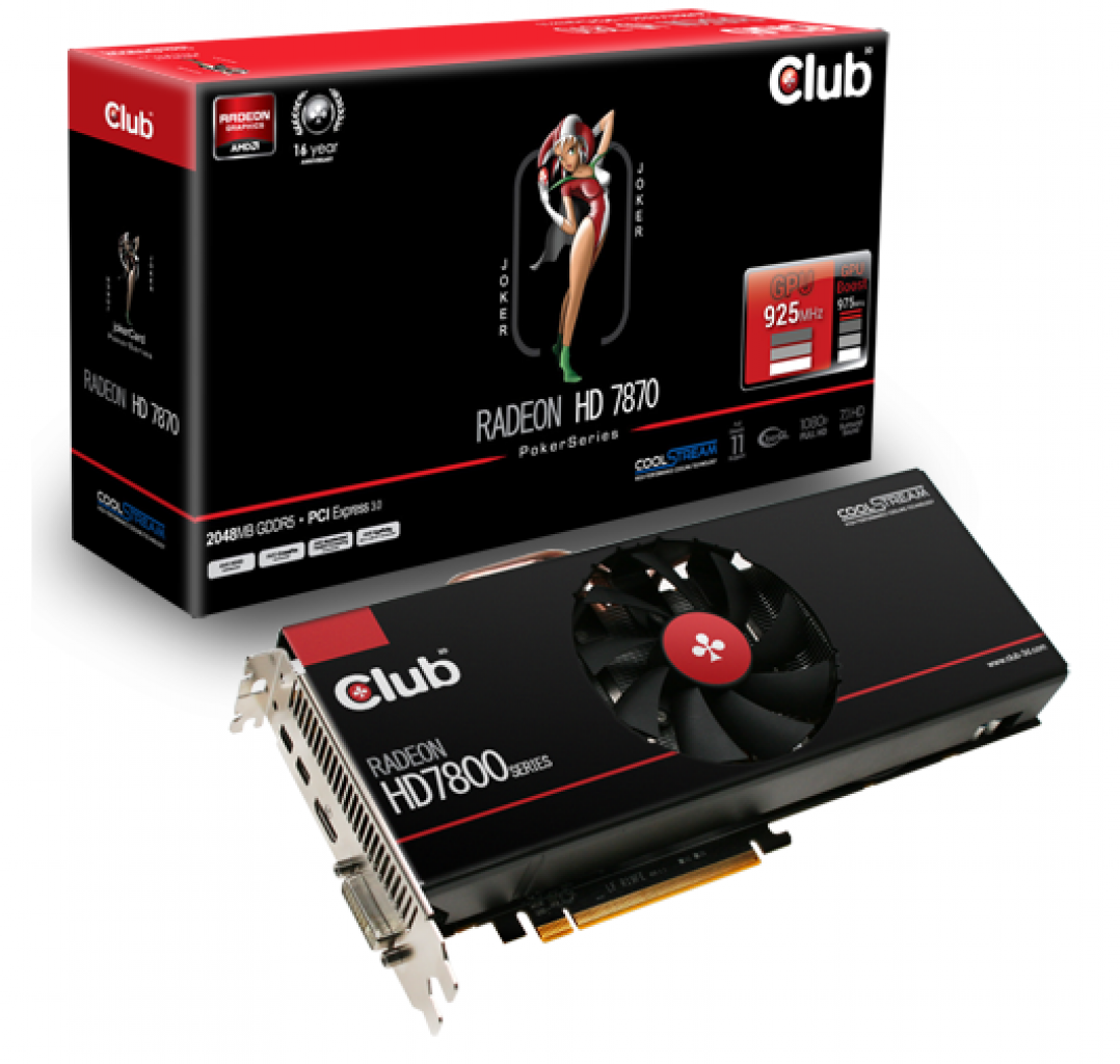 [21/11/2012] AMD Tahiti LE: Club 3D stellt Radeon HD 7870 Jokercard vor (