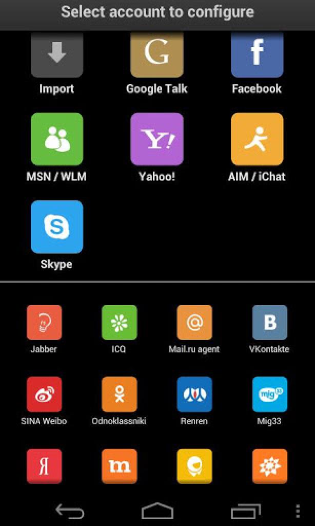 [28/11/2012] IM+ ist ein klassischer Multimessenger. Er kann mit zahlreichen Accounts üblicher Chatprogramme verwendet werden - etwa AIM, MSN, Skype oder ICQ. Download: Android, iOS, Windows Phone