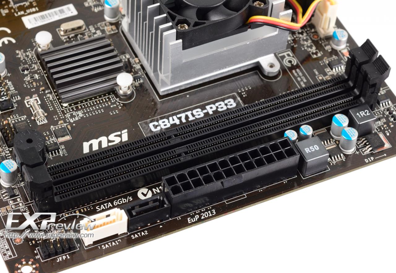 [07/11/2012] MSI präsentiert C847IS-P33 - ITX-Mainboard mit integrierter CPU (2)