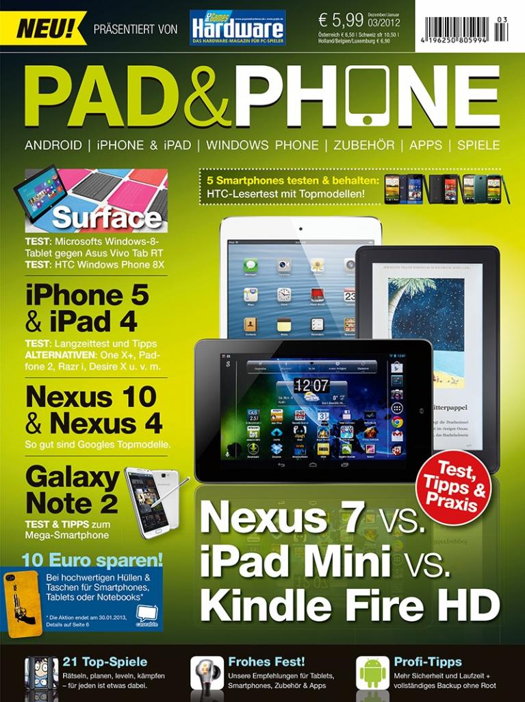 [13/11/2012] Die aktuelle Pad & Phone 03/2012