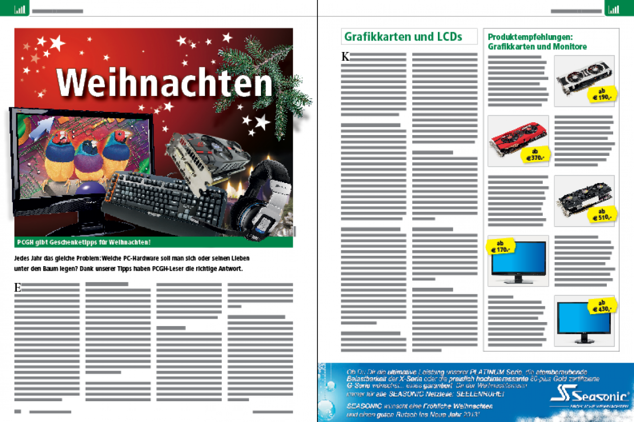 [30/11/2012] Special: Weihnachten 2012 (PC Games Hardware 01/2013; ab 5.12. und 3,99 EUR im Handel)