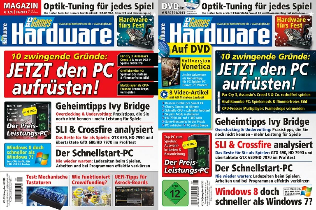 [30/11/2012] PC Games Hardware 01/2013; ab 5.12. und 3,99 EUR im Handel